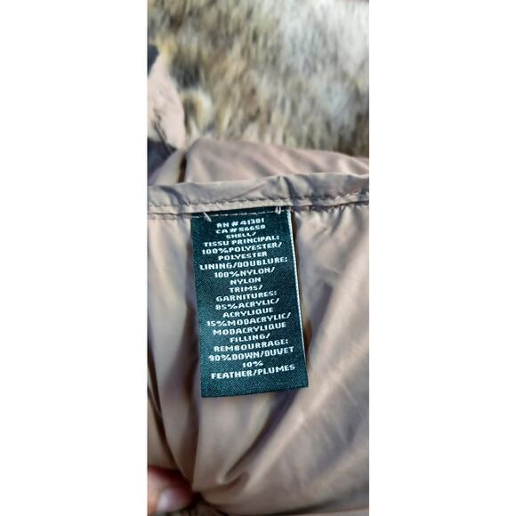 Lauren Ralph Lauren Cayfrutray Truffle Faux Fur Down Puffer Coat Size 1X Cozy - Picture 7 of 8
